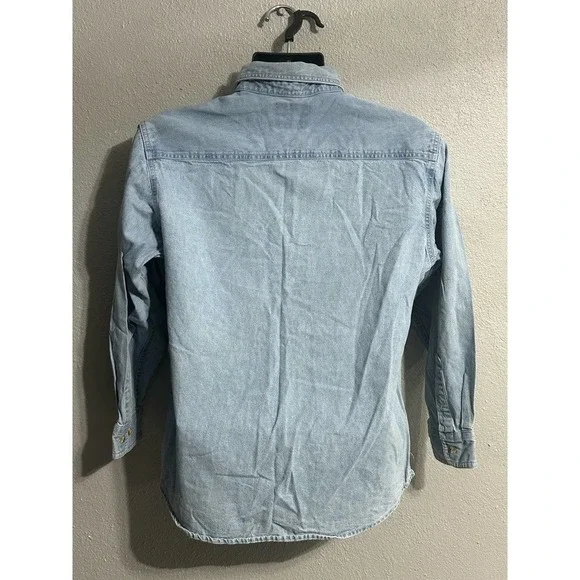 Men’s LEE Denim Buttom Down Shirt Size M - Picture 2 of 3